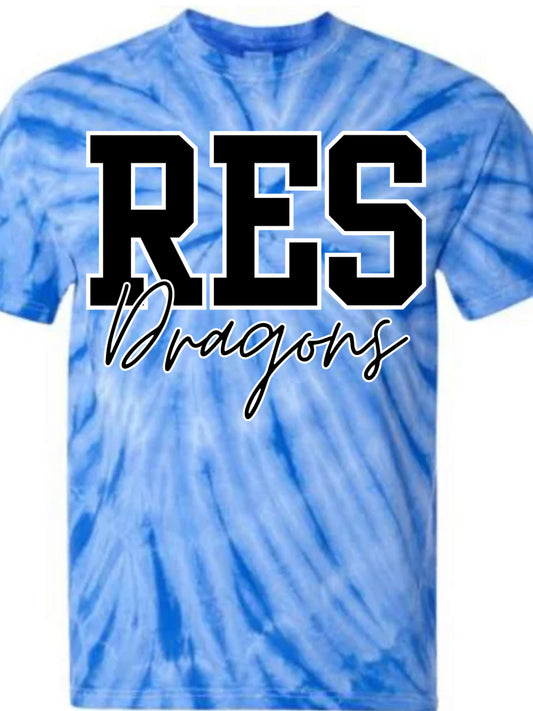 RES Blue Tie Dye 💙🖤