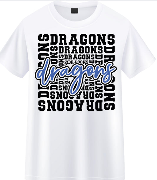 Dragons White Shirt💙🤍