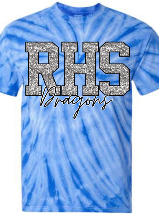 RHS Tie Dye Glitter Dragons💙