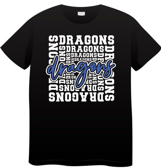 Dragons Black Shirt💙🖤